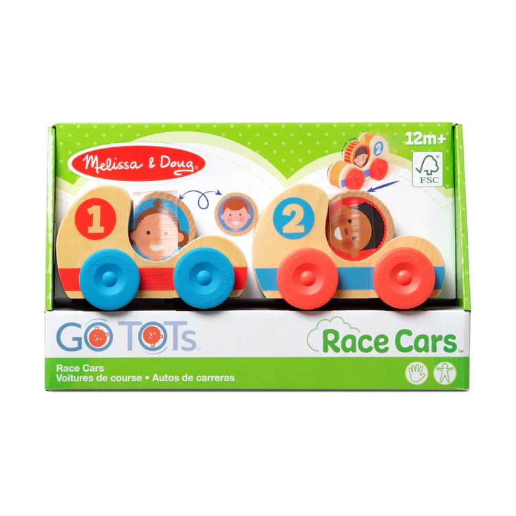 GO Tots Wooden Race Cars Melissa & Doug