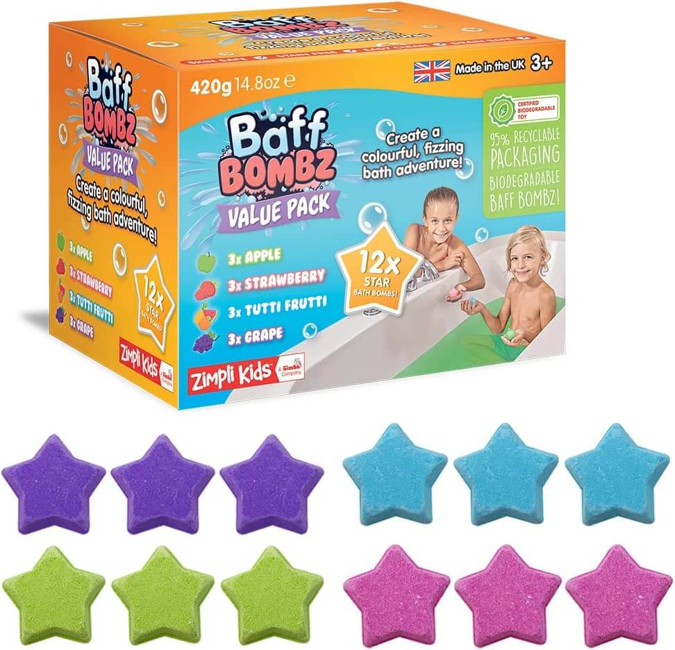 12 x Star Bath Bombs Value Pack