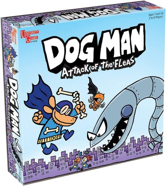 Dog Man Board Game Attack of The Fleas