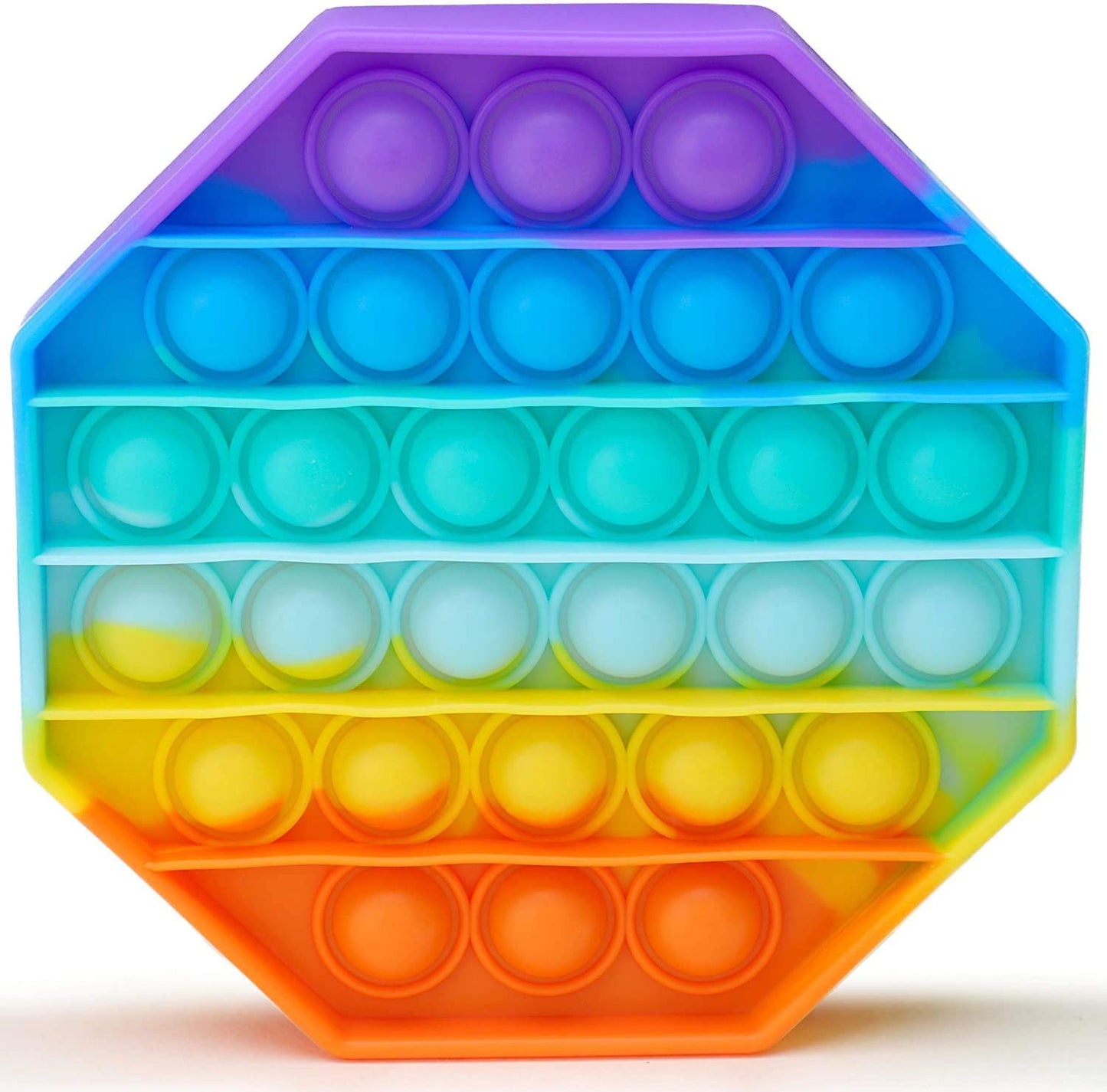 Rainbow Push Popper Fidget Toy (Shape may vary)