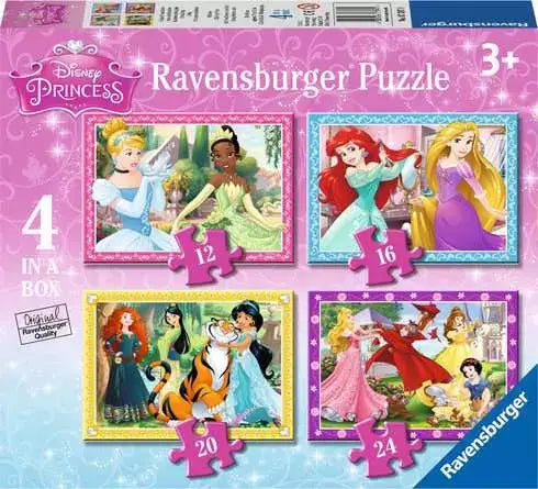 Disney Princess - 4 in Box  Jigsaw Puzzles