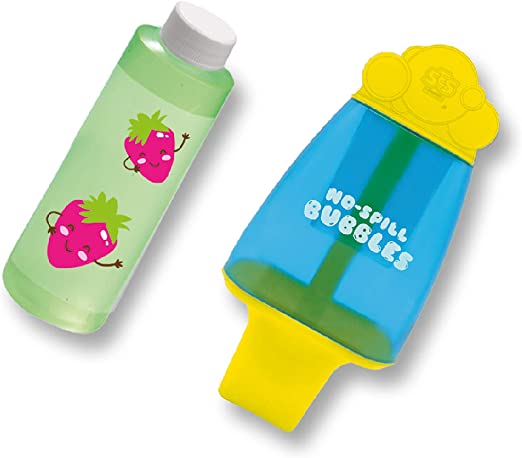 No-spill bubble bucket with Mega bubbles