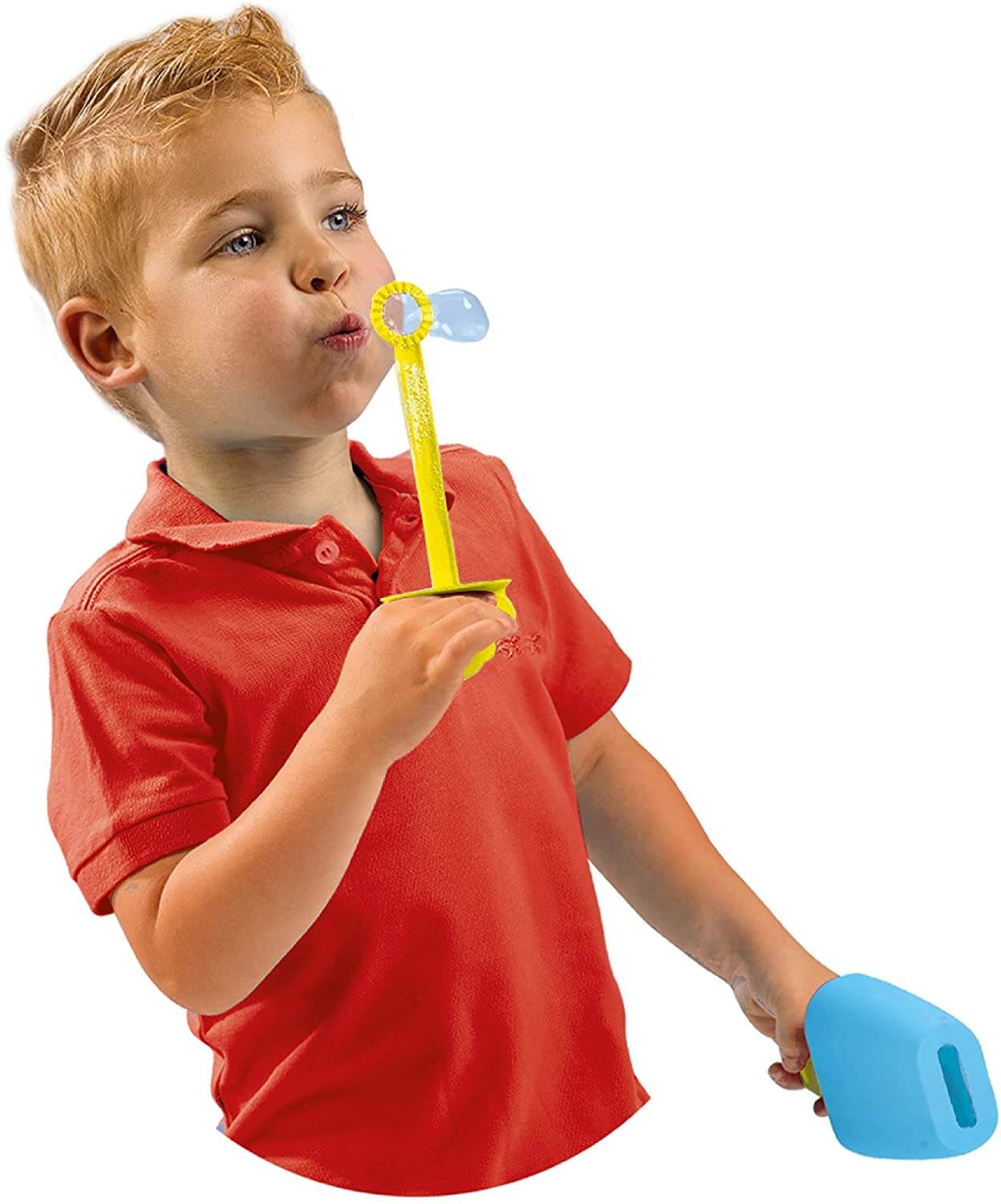 No-spill bubble bucket with Mega bubbles