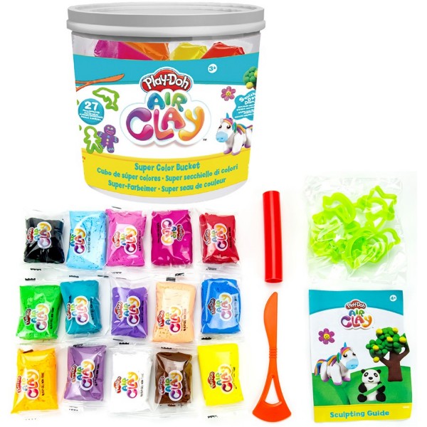 Play Doh Air Clay Super Colour Bucket