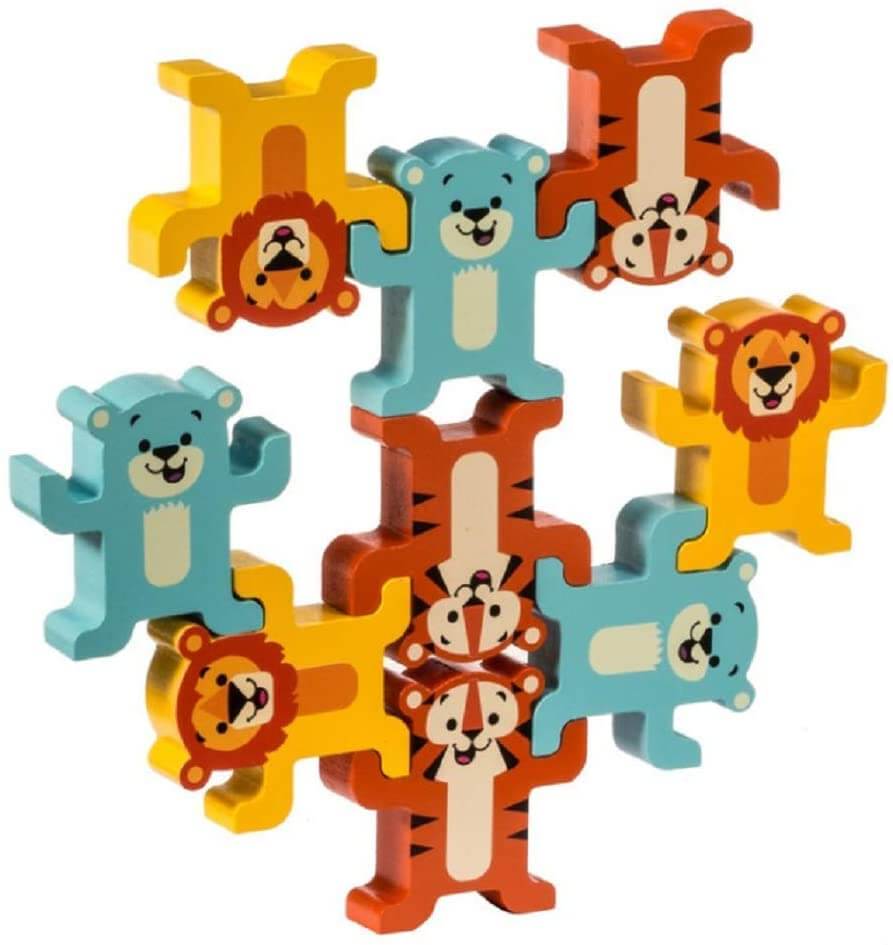 Stack and Play Wooden Animals